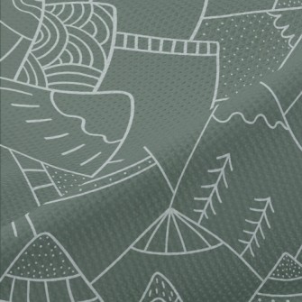 Nordic Style Hand-painted Moun Piqué