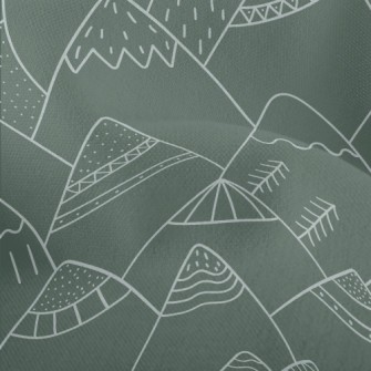 Nordic Style Hand-painted Moun Lightweight Performance Linen
