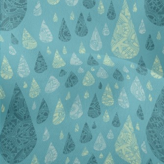 Ethnic Pattern Water Drops Lightweight Performance Linen