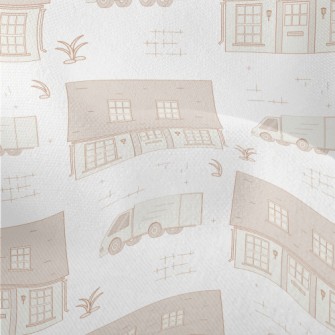 Cartoon Freight Service Lightweight Performance Linen