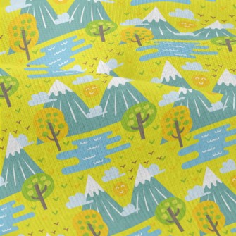 Cute Cartoon Mountains Modern Jersey