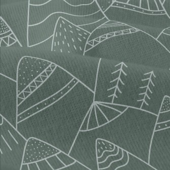 Nordic Style Hand-painted Moun Modern Jersey