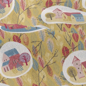 Autumn Rainy Town Modern Jersey