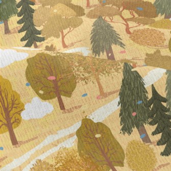 Hand Drawn Summer Forest Modern Jersey