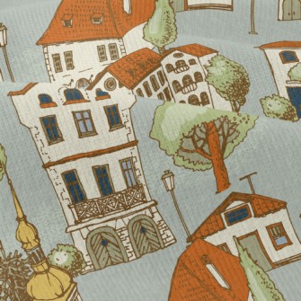 Hand Drawn Beautiful Town Modern Jersey