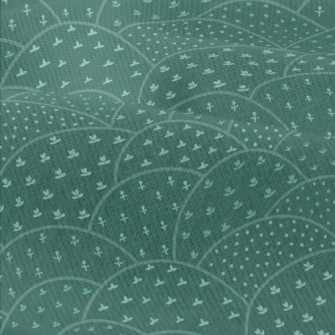 Hand Drawn Hills And Flowers Modern Jersey