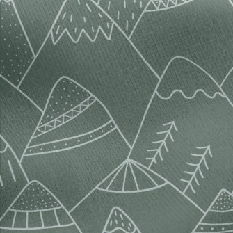 Nordic Style Hand-painted Moun Jersey Backed Fleece