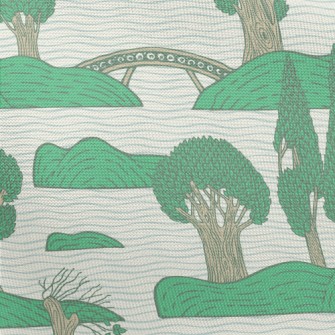 Green Trees Island Pongee