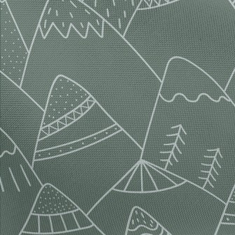 Nordic Style Hand-painted Moun Pongee