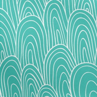 Artistic Hand Drawn Hills Pongee