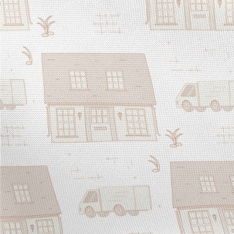 Cartoon Freight Service Pongee