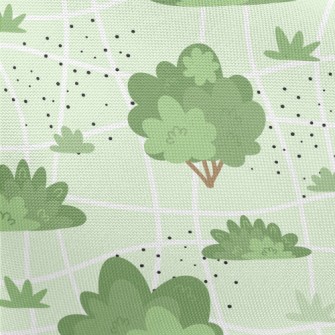 Bushes And Trees Pongee