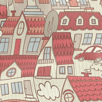 Red Roof Town Stretch Jersey