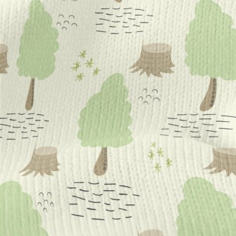 Hand Drawn Cartoon Forest Stretch Jersey