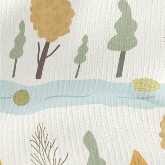 Autumn Forest And River Stretch Jersey