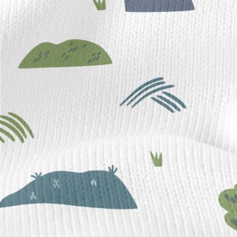 Lovely Hills And Forests Stretch Jersey
