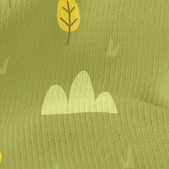 Lovely Autumn Scenery Stretch Jersey