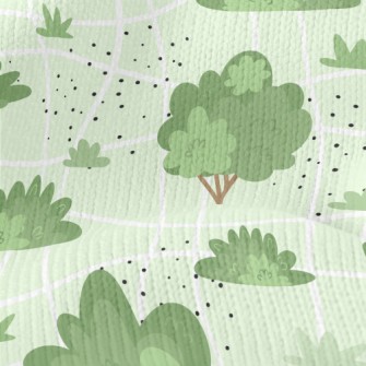 Bushes And Trees Stretch Jersey