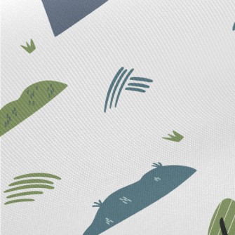 Lovely Hills And Forests Midweight Cotton Poplin