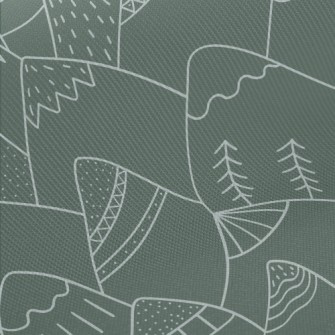 Nordic Style Hand-painted Moun Midweight Cotton Poplin