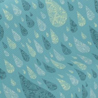 Ethnic Pattern Water Drops Midweight Cotton Poplin