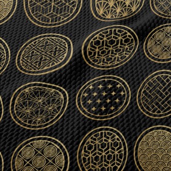 Chinese Pattern Decoration Birdseye Piqué
