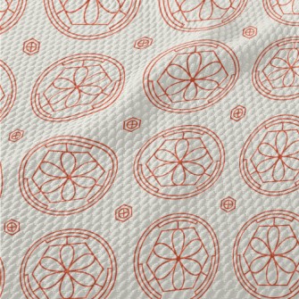 Hand Drawn Korean Pattern Birdseye Piqué