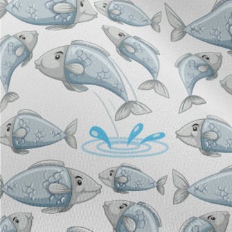 Cartoon Lively Fish Chiffon