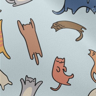 Doodle Colored Cat Chiffon