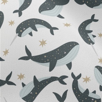 Starry Sky Pattern Whale Chiffon