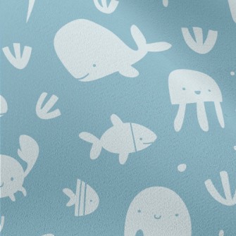 Smiley Underwater Creature Chiffon