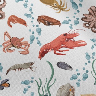Realistic Underwater Animals Chiffon