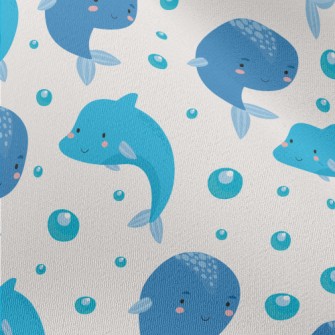 Cute Blue Whale Chiffon