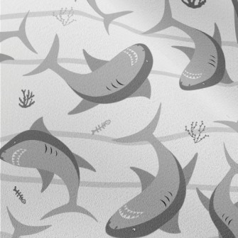 Dangerous Cartoon Shark Chiffon