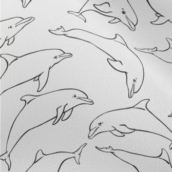 Hand Drawn Black And White Dol Chiffon