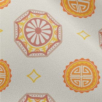 Traditional Asian Pattern Chiffon