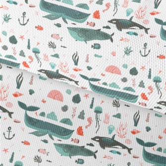 Hand Drawn Beautiful Ocean Waterproof Oxford