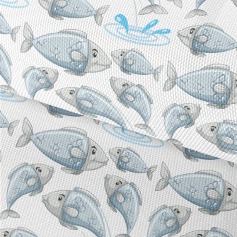 Cartoon Lively Fish Waterproof Oxford