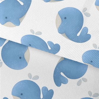 Cute Watercolor Whale Waterproof Oxford
