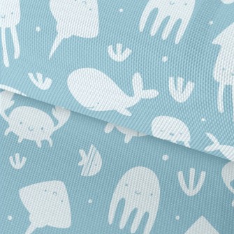 Smiley Underwater Creature Waterproof Oxford