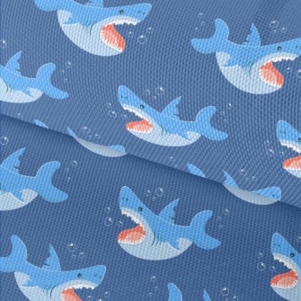 Fierce Cartoon Shark Waterproof Oxford