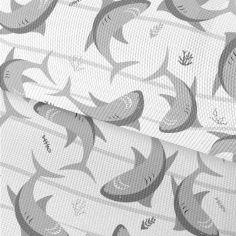 Dangerous Cartoon Shark Waterproof Oxford