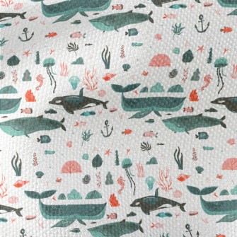 Hand Drawn Beautiful Ocean Waterproof Canvas