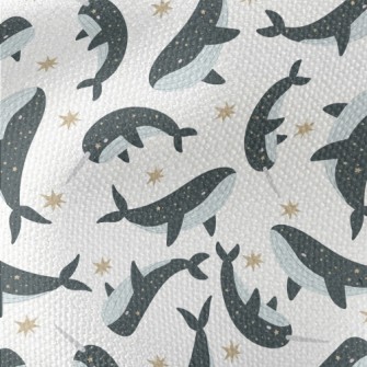 Starry Sky Pattern Whale Waterproof Canvas