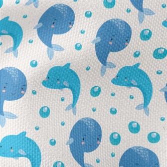 Cute Blue Whale Waterproof Canvas