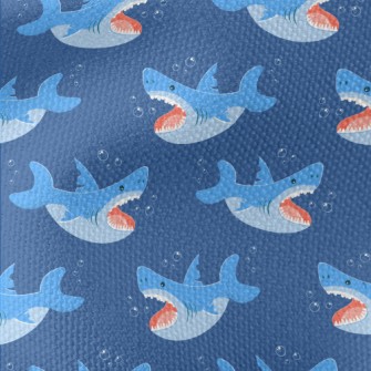 Fierce Cartoon Shark Waterproof Canvas