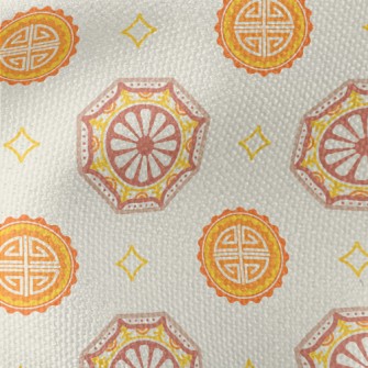 Traditional Asian Pattern Waterproof Canvas