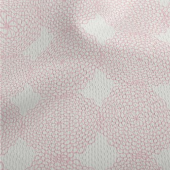Pink Geometric Pattern Athletic Mesh Flat Back