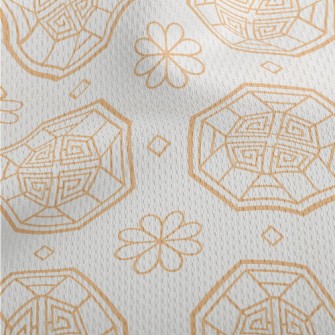 Korean Octagonal Pattern Athletic Mesh Flat Back