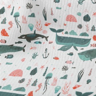 Hand Drawn Beautiful Ocean Terry